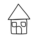 160x160 Cute House Drawing Icon Stock Image And Royalty Free Vector
