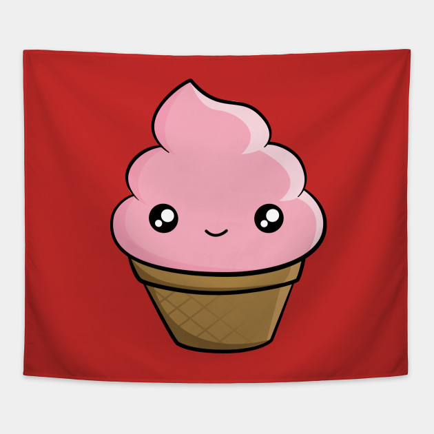 630x630 Great Vector Art Ice Cream With Kawaii Face Design Clipart