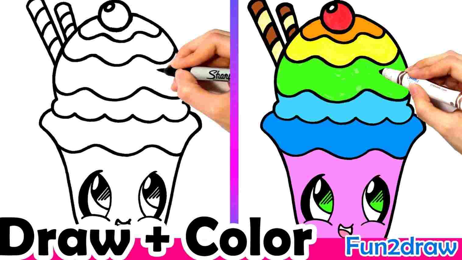1517x853 Draw A Cute Ice Cream Easy Cronkwii Ber On Crem Cone Esy Rhingcom