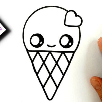 Cute Ice Cream Drawing | Free download on ClipArtMag