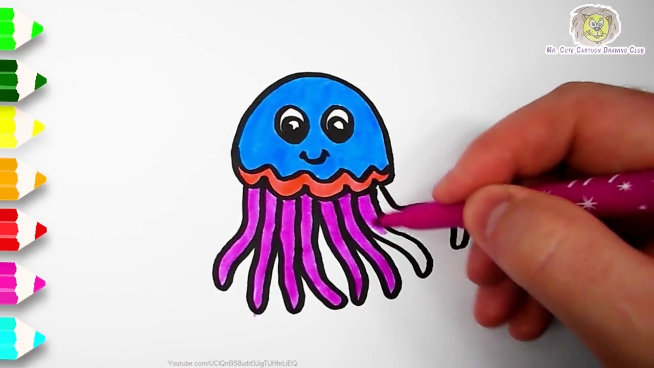 1280x720 Tumblr Cute Jellyfish Drawing