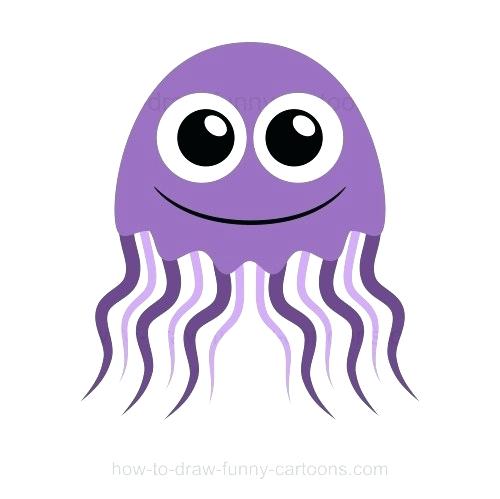 500x499 How To Draw A Jellyfish