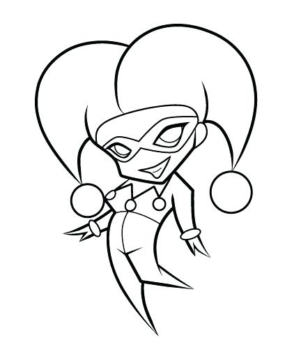 432x504 Harley Quinn And Joker Coloring Pages Inspirational Cute Drawing