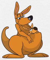 190x230 cute funny cool baby kangaroo australia baby lap shoulder t shirt