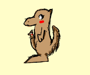 300x250 Cute Kangaroo