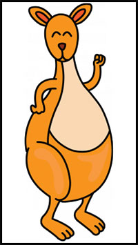 200x355 How To Draw The Kangaroos Drawing Tutorials Drawing How