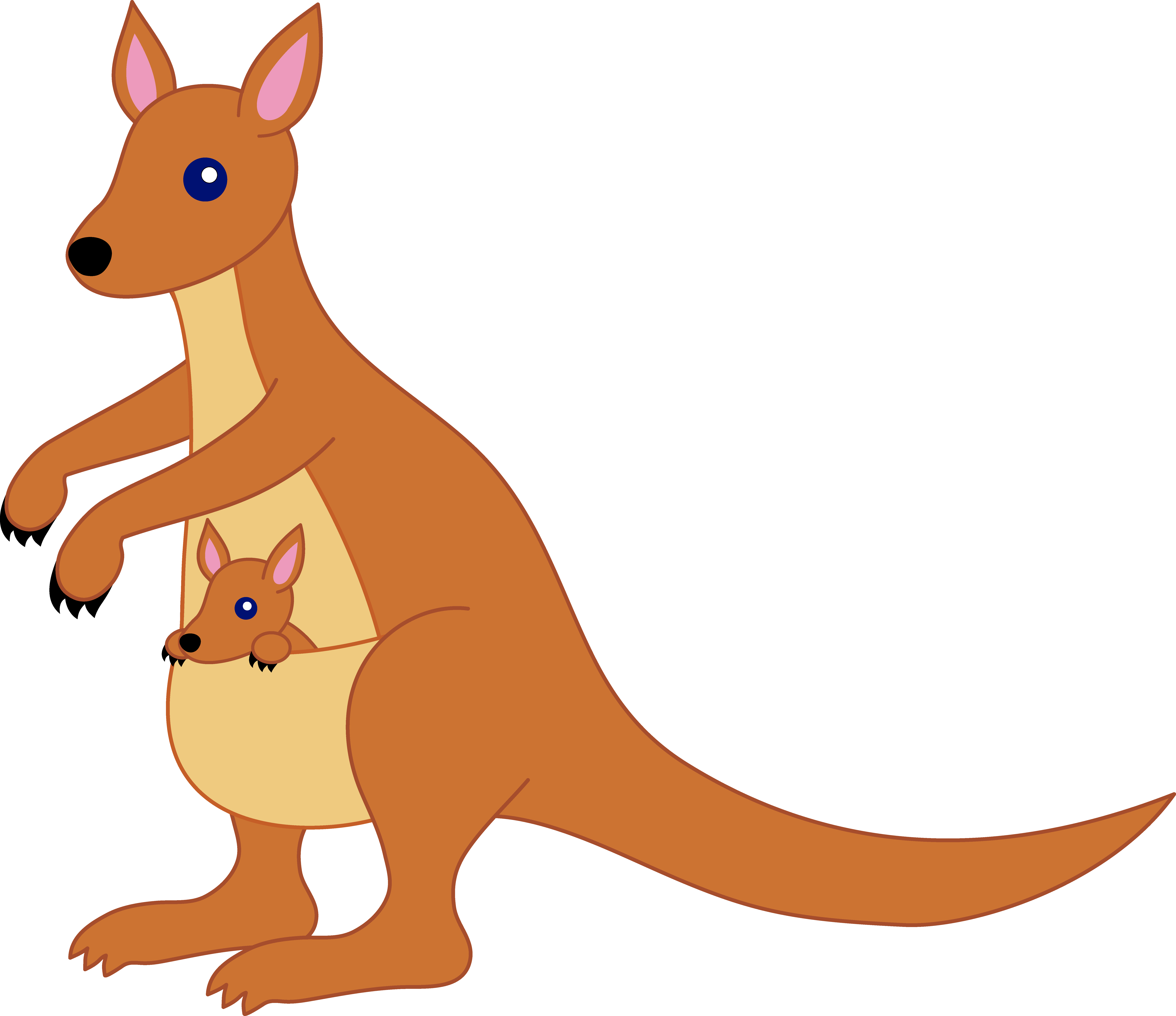 7745x6693 Collection Of Free Kangaroo Drawing Download On Ui Ex