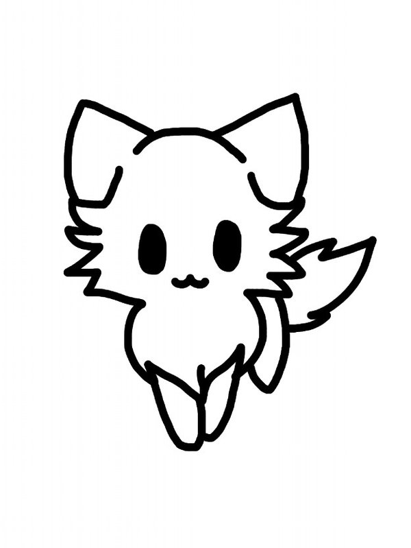 Cute Kitty Drawing