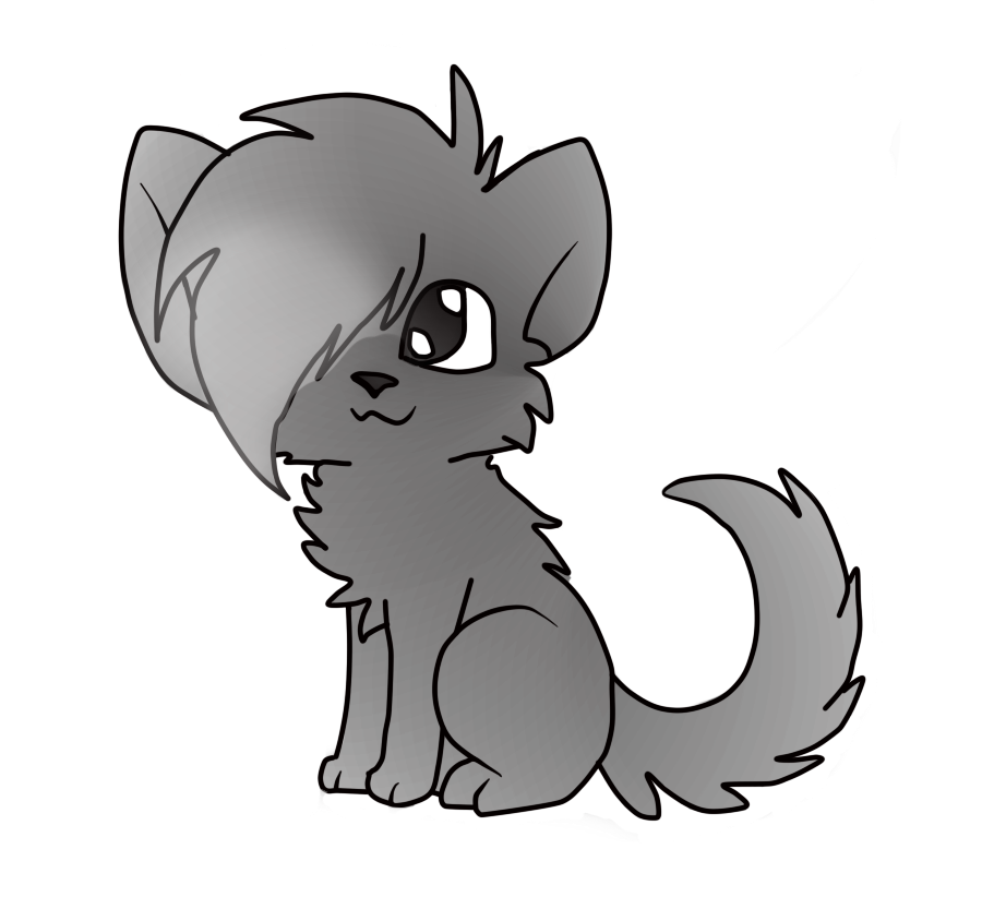 900x822 Cute Kitty Drawing