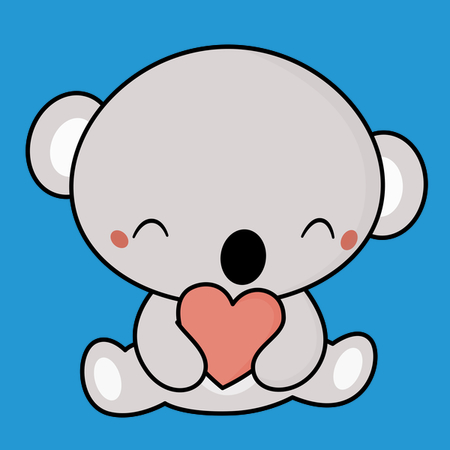 450x450 Hearts Go To My Kawaii Cute Koala