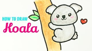 Cute Koala Drawing | Free download on ClipArtMag