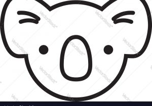 300x210 Koala Face Drawing Cute Koala Drawing Animal Vector Illustration