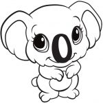 150x150 Koalas Coloring Pages Free Unique Cute Koala Bear