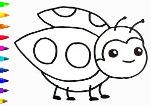 300x210 Ladybug Drawing For Kids And Cute Ladybug Coloring And Drawing