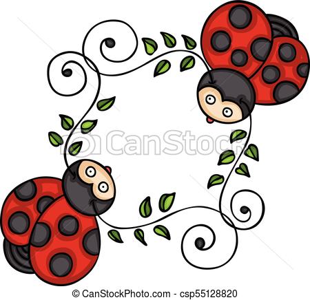 450x436 two cute ladybugs scalable vectorial representing a two cute