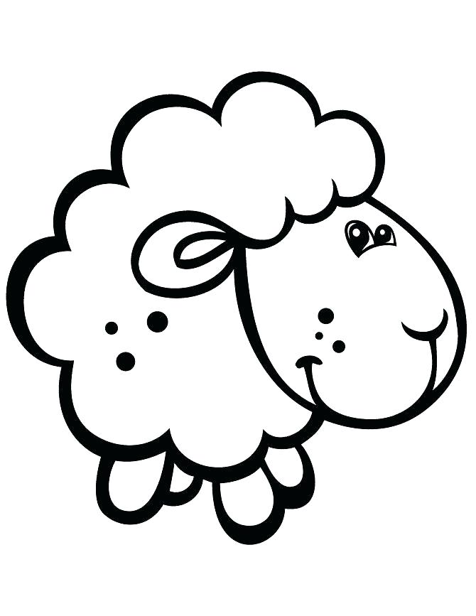 670x867 Cute Lamb Drawing
