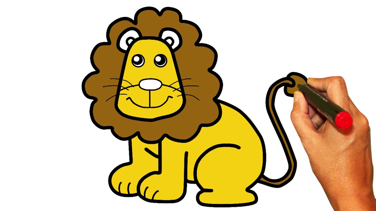 Cute Lion Drawing | Free download on ClipArtMag