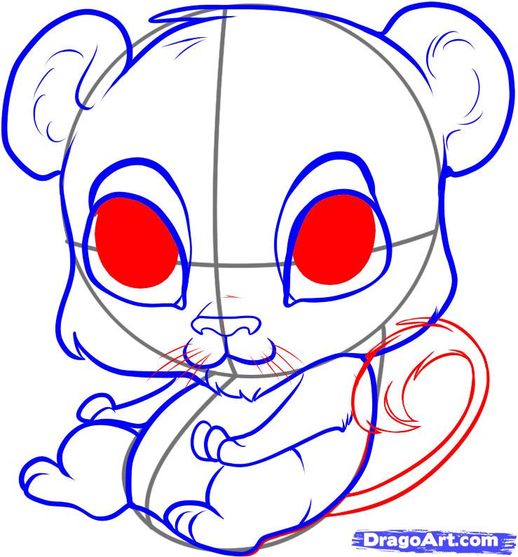 739x795 How To Draw A Cute Lion, Step