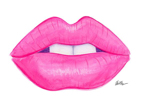 Cute Lips Drawing | Free download on ClipArtMag