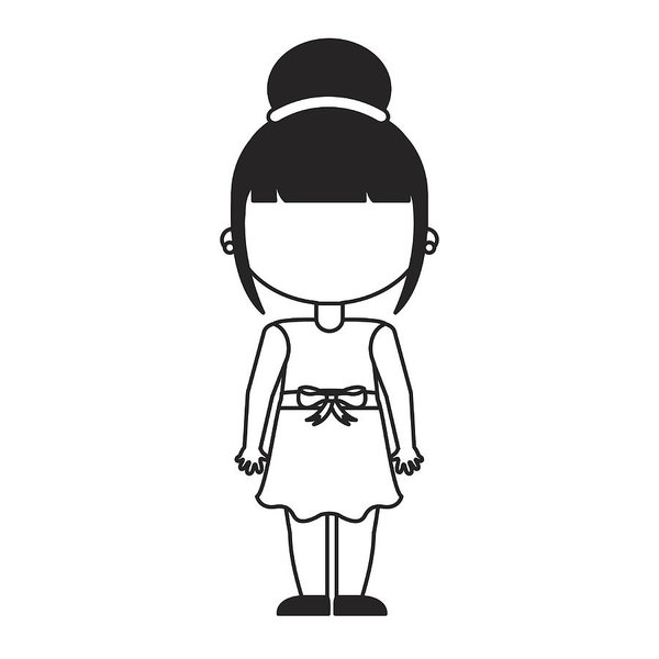 600x600 Cute Little Girl Student Art Print