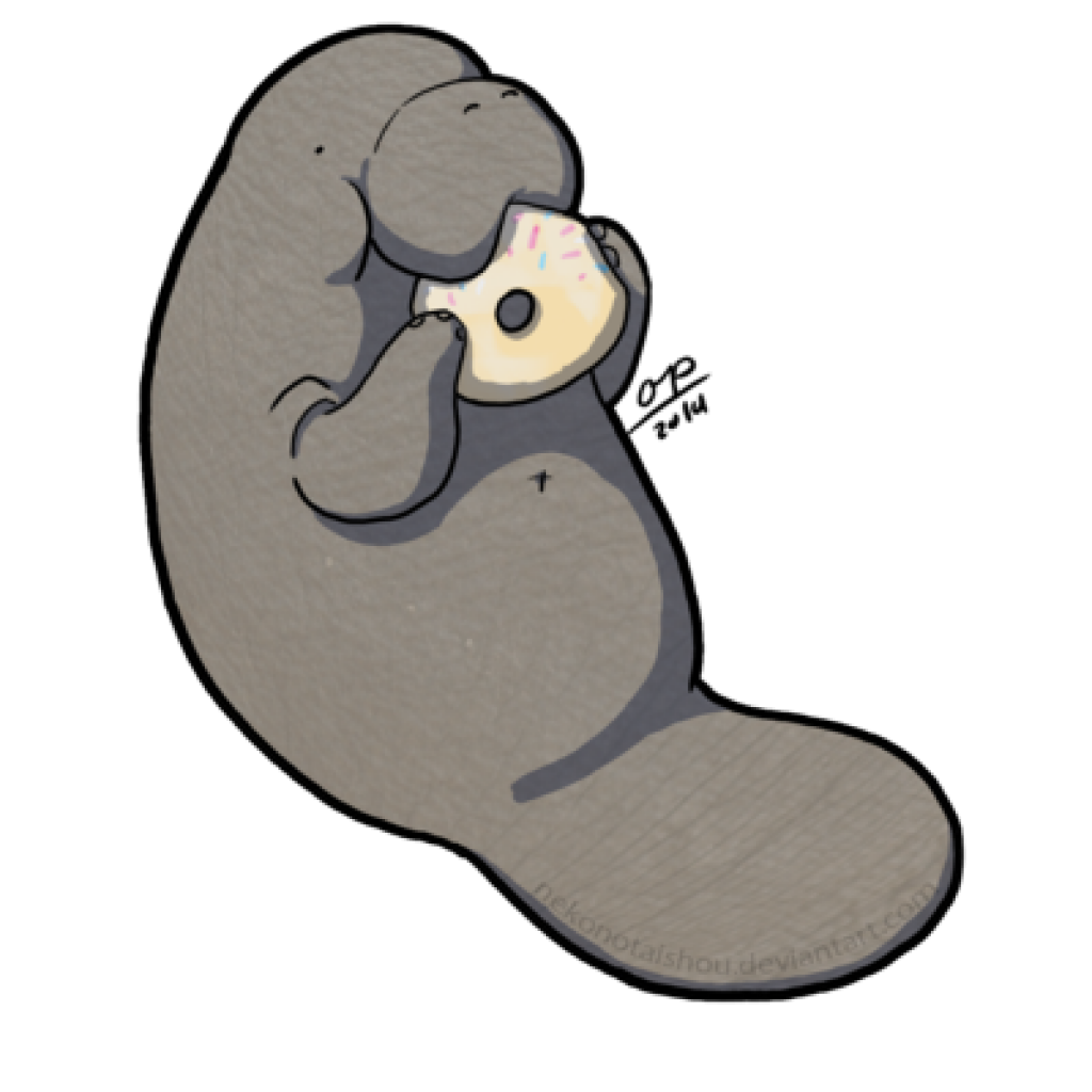 Cute Manatee Drawing | Free download on ClipArtMag