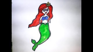 320x180 All Clip Of Cute Mermaid Drawing