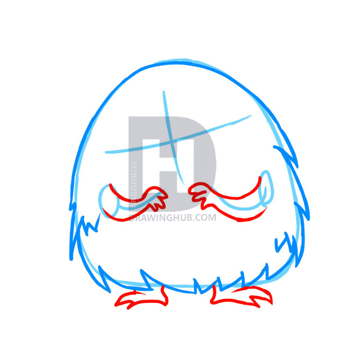 720x720 How To Draw A Cute Monster, Step