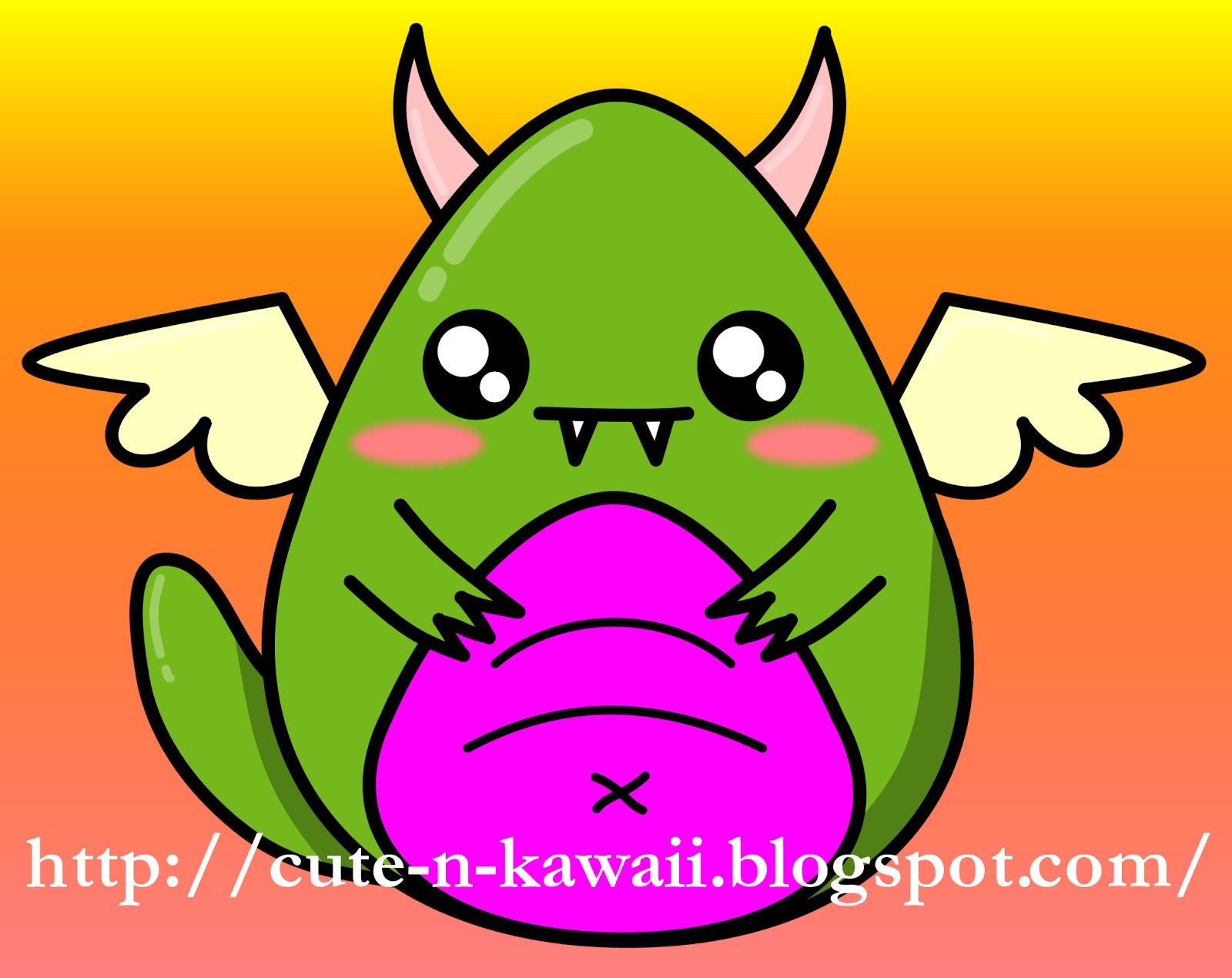 1600x1270 Cute N Kawaii How To Draw A Kawaii Monster