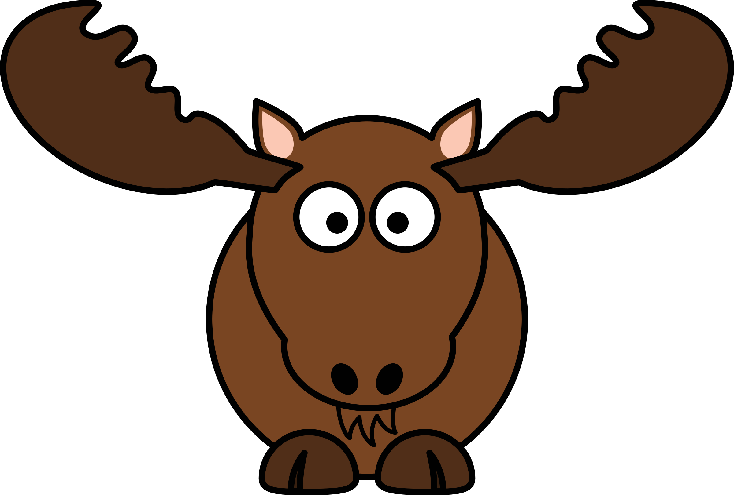 2400x1621 Collection Of Free Moose Vector Realistic Cartoon Download On Ui Ex