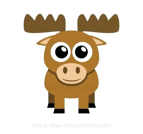 500x468 How To Draw Moose Draw Moose Head