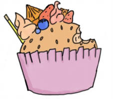 227x200 Cute Muffincupcake Drawing!