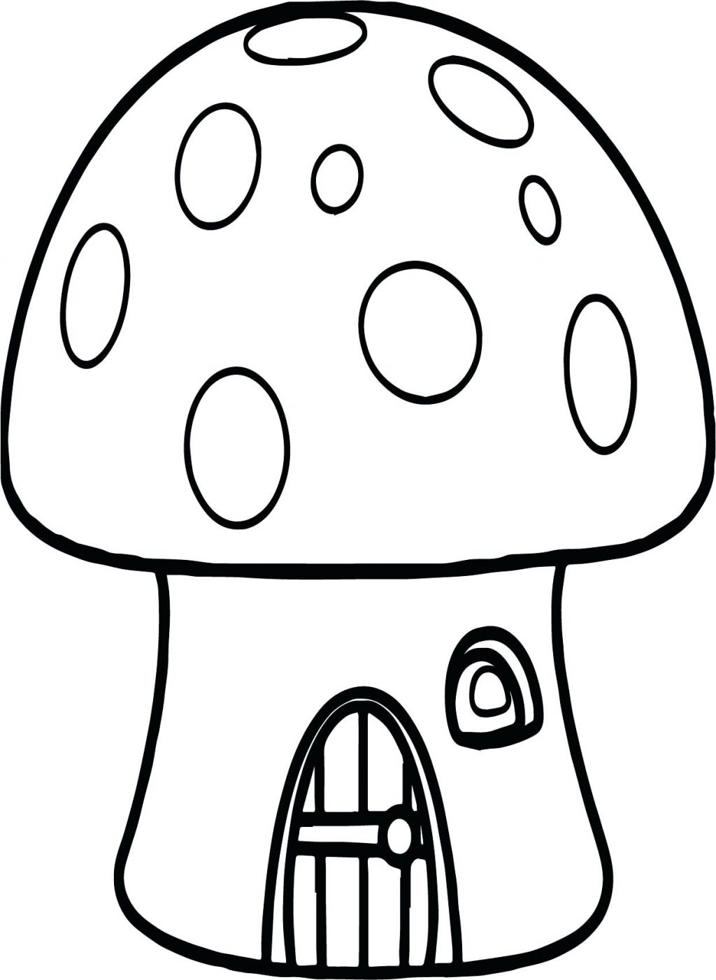 1024x1402 Drawing Home Mushroom For Free Download