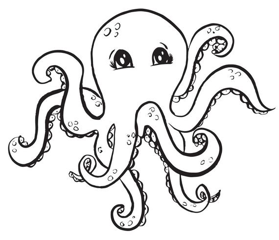 Cute Octopus Drawing | Free download on ClipArtMag
