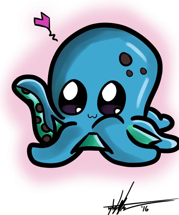600x720 Cute Octopus