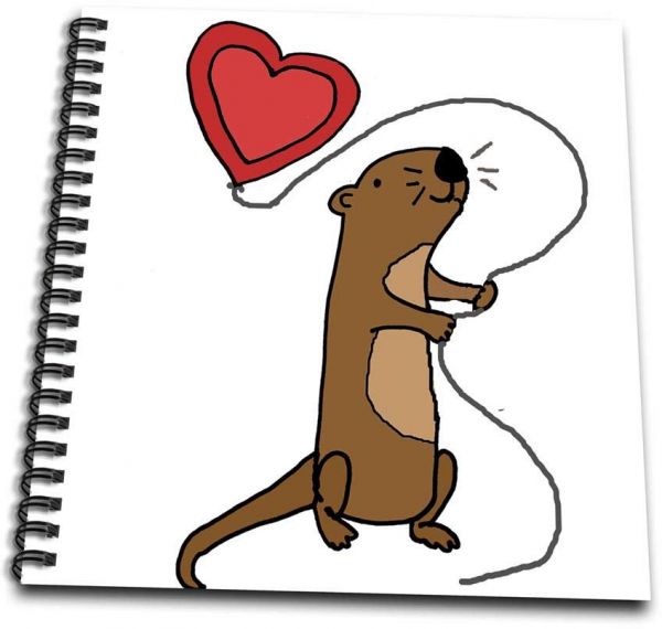 600x570 Db Funny Cute Sea Otter With Heart Shaped Love