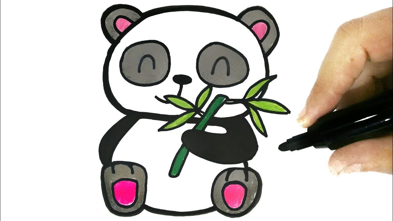 1280x720 How To Draw A Cute Panda Step