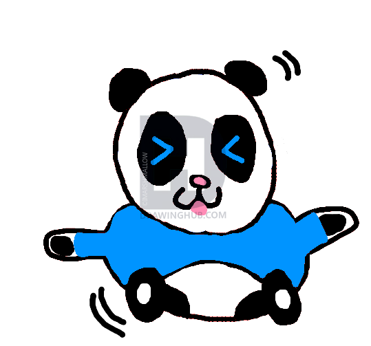 539x503 How To Draw A Cute Panda, Step