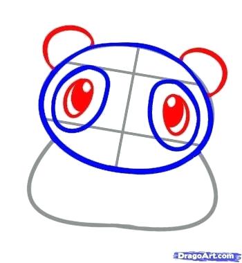 350x380 Drawing Of A Cute Panda How To Draw A Cute Panda Step Drawing