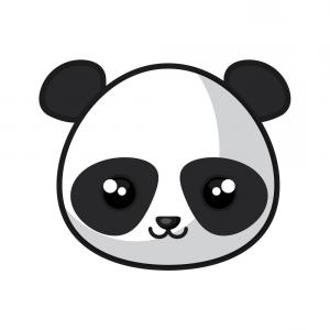 300x300 Photostock Vector Cute Panda In Love And Played Vector