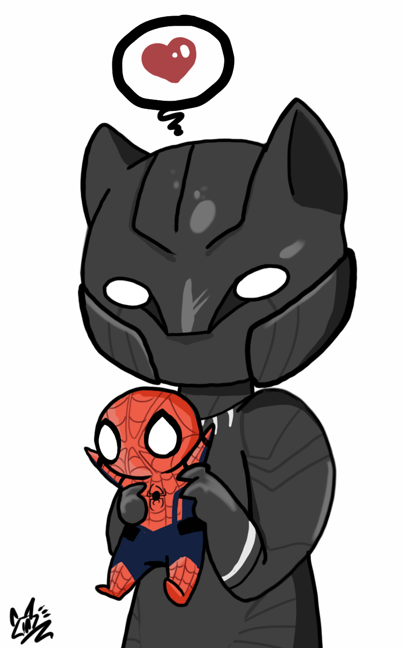 800x1280 Finally Got A Chibi Black Panther Head Design That Doesn't Look