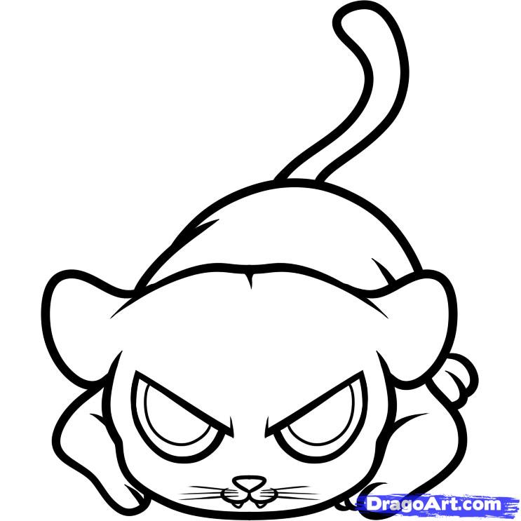 743x743 Step How To Draw A Panther For Kids