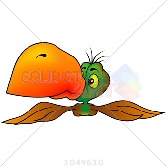 340x340 Stock Illustration Of Vector Cute Cartoon Drawing Of Green Headed