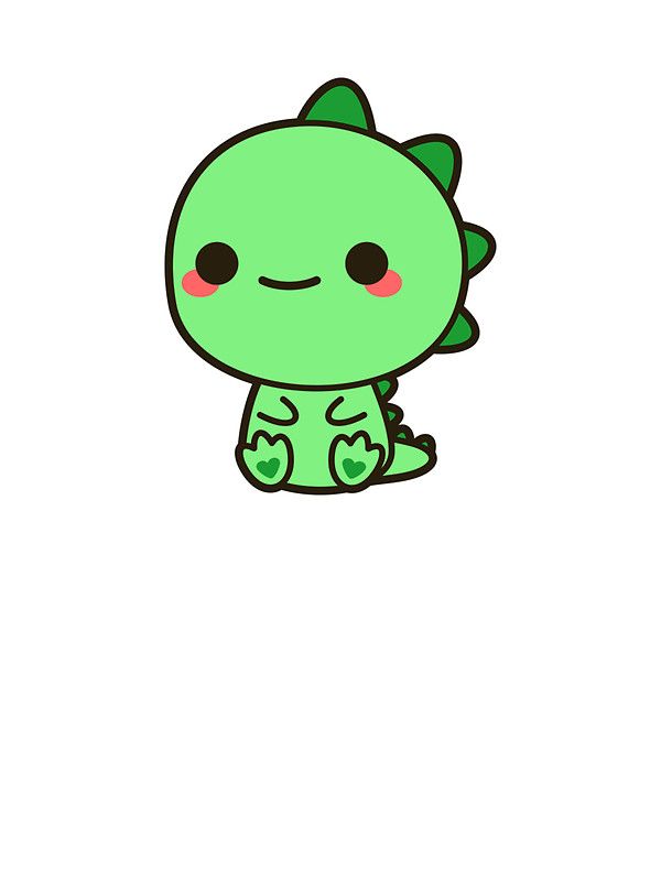 600x800 Kawaii Dinosaur Sticker Art Cute Drawings, Cute Easy