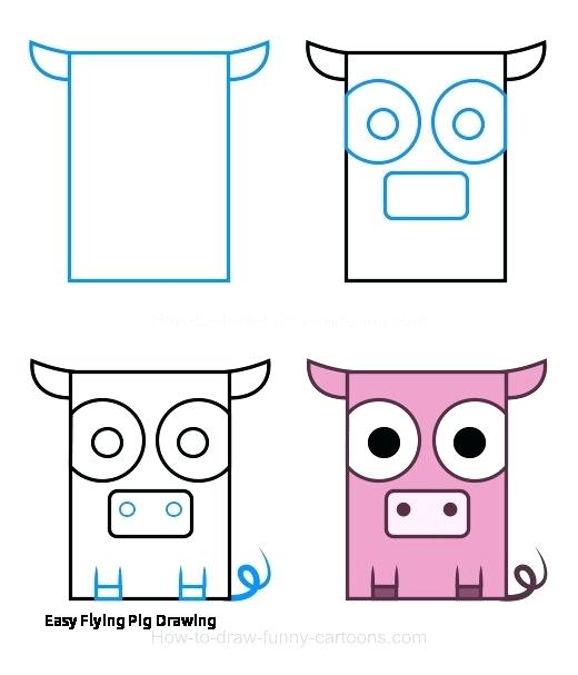 520x607 How To Draw A Cute Pig Step