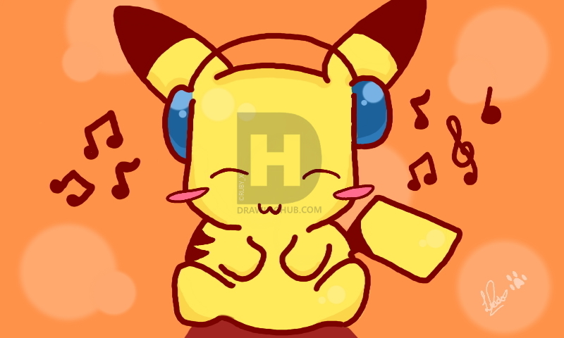 800x480 How To Draw A Cute Chibi Pikachu, Step