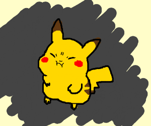 300x250 Pikachu Holding His Breathe