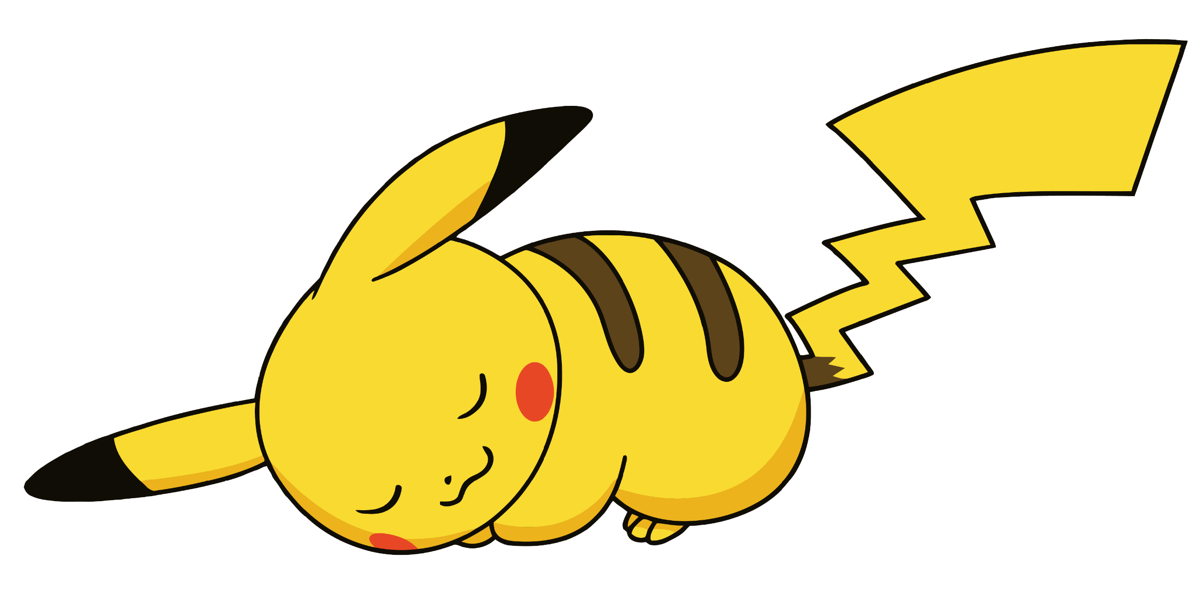 2396x1184 Sleepy Drawing Pikachu Transparent Png Clipart Free Download