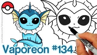320x180 How To Draw Pokemon Vaporeon Step