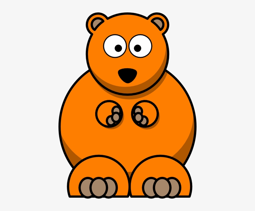 820x680 Orange Bear Clip Art
