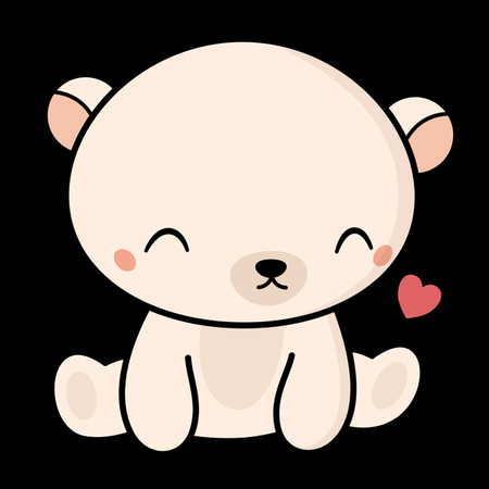 450x450 Too Cold Kawaii Cute Polar Bear